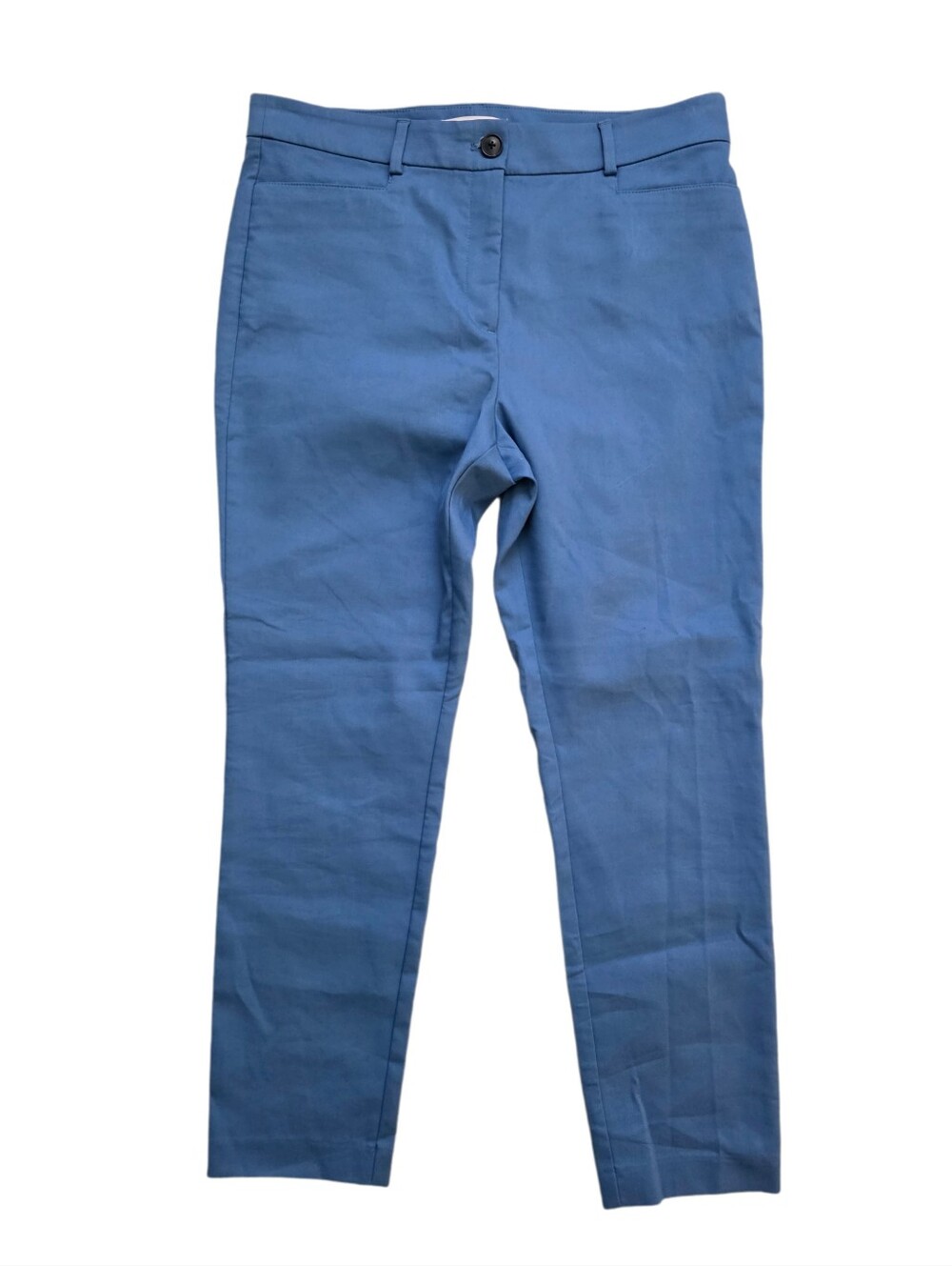 LOFT Women's The Sutton Skinny Curvy Pant In Blue Size 12 NWT